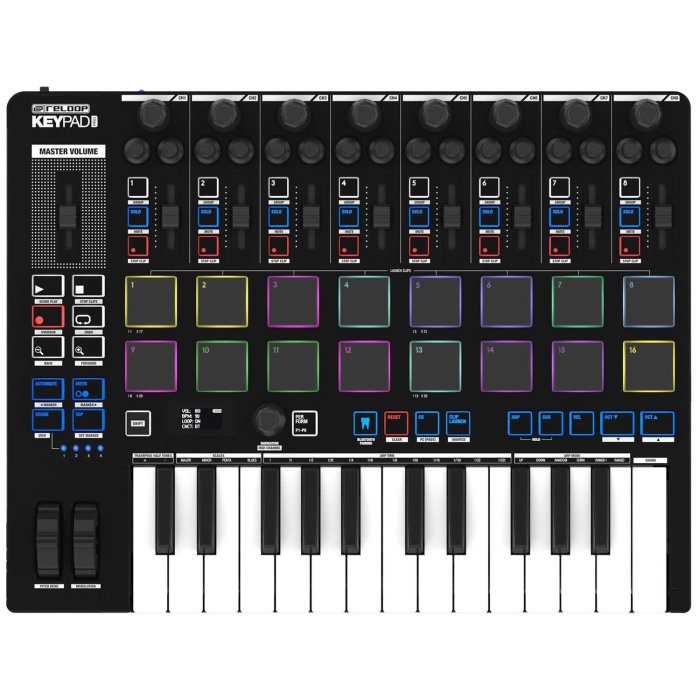 Reloop 17 0011 Keypad Pro MIDI Klavye | 25 Tuş Performans Padleri ve Arpeggiator Entegre
